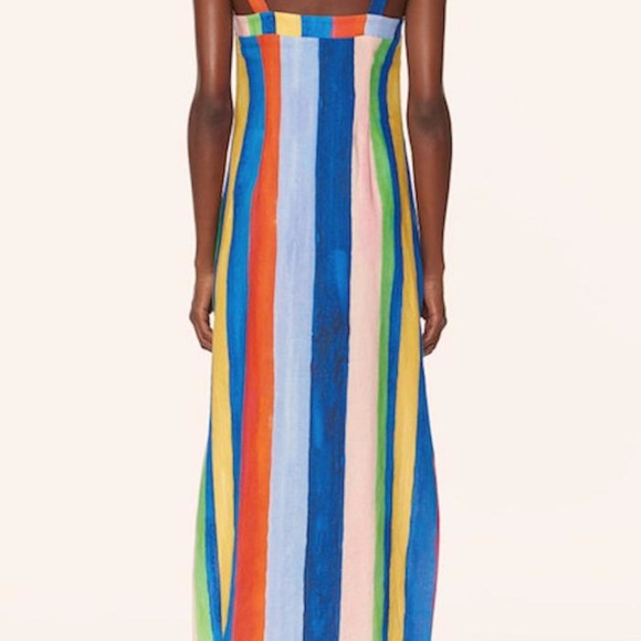 Mara Hoffman Rainbow Watercolor Maxi Dress NWT - Picture 4 of 6